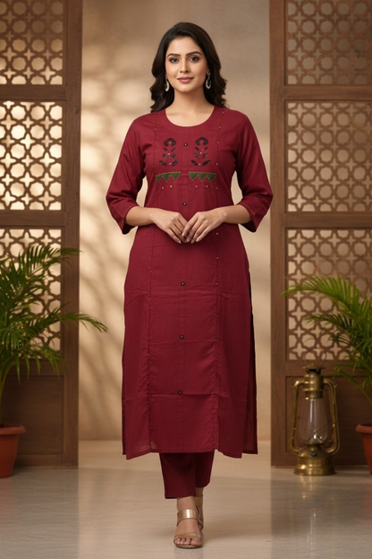 Cotton 3 pcs Churidar Set