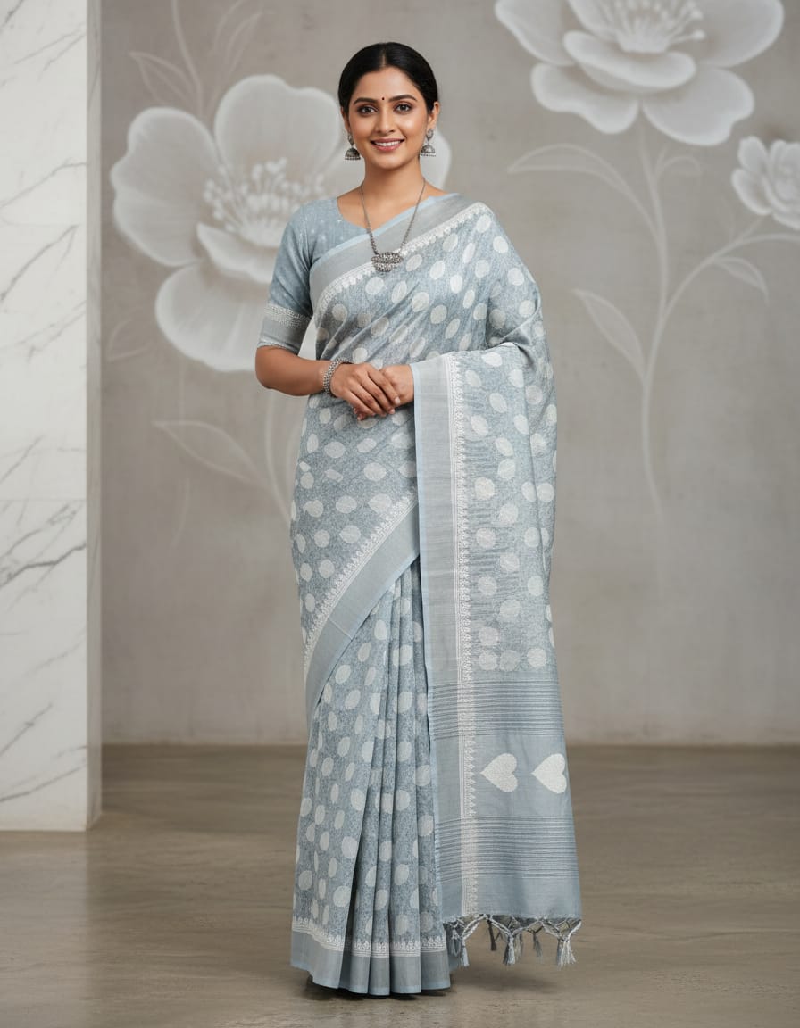Soft Cotton Saree with Blouse