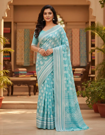 Soft Cotton Saree with Blouse