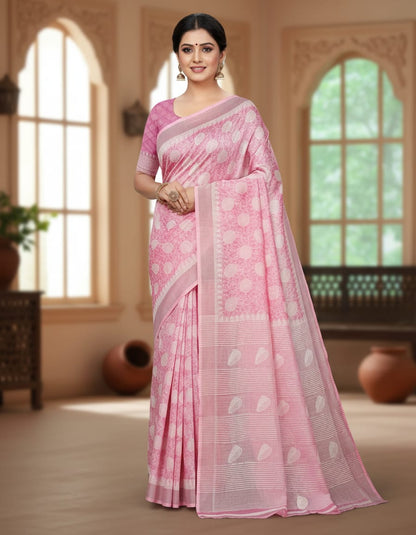 Soft Cotton Saree with Blouse
