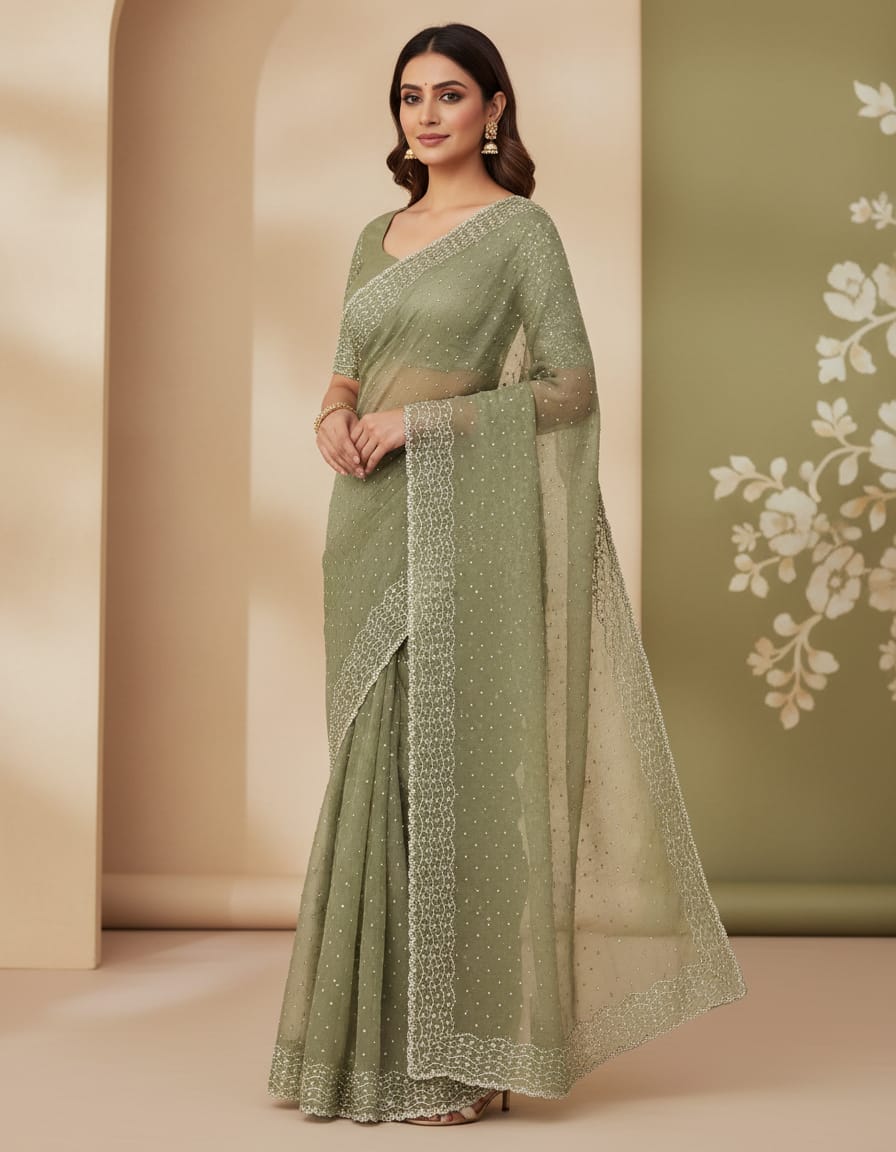 Chiffon Saree with Blouse