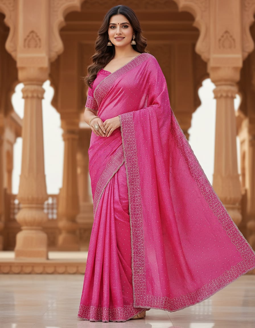 Chiffon Saree with Blouse