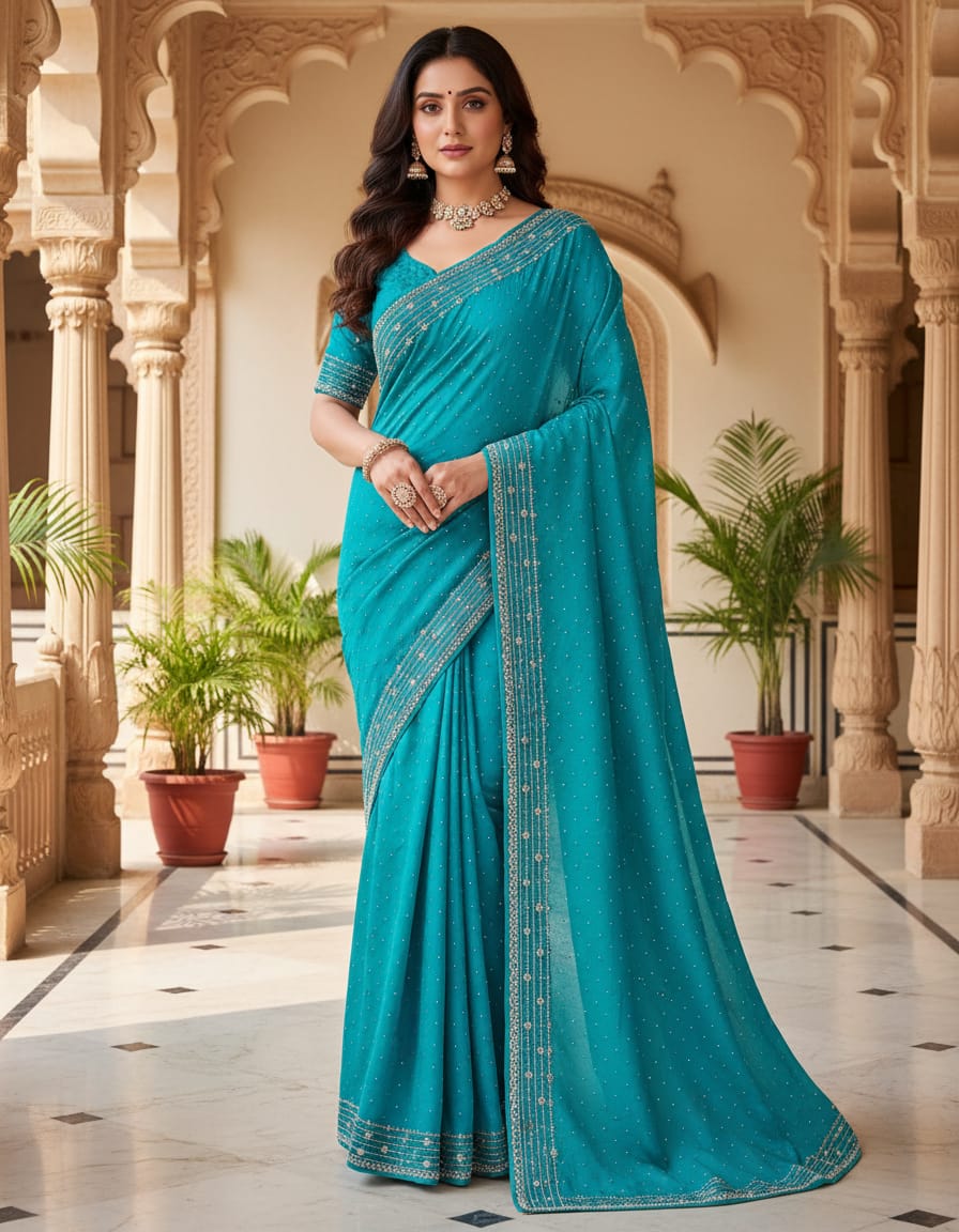 Chiffon Saree with Blouse