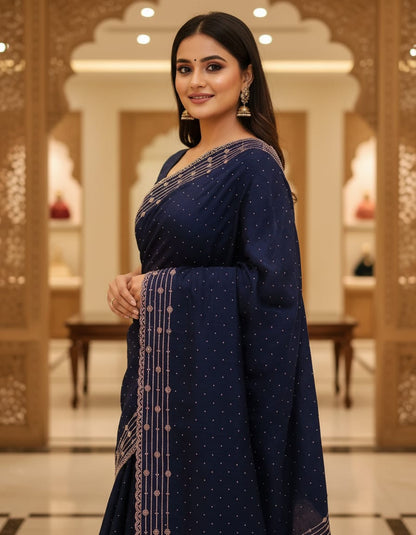 Chiffon Saree with Blouse