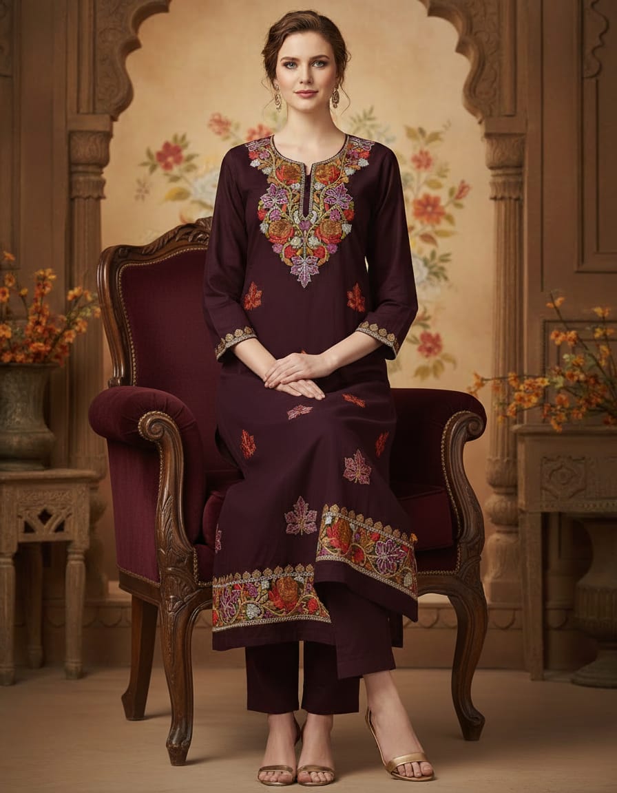 2 Piece Pashmina Churidar Material