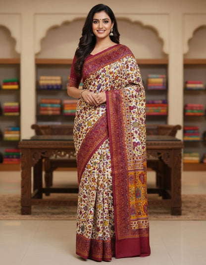 Pashmina Silk Saree with Blouse