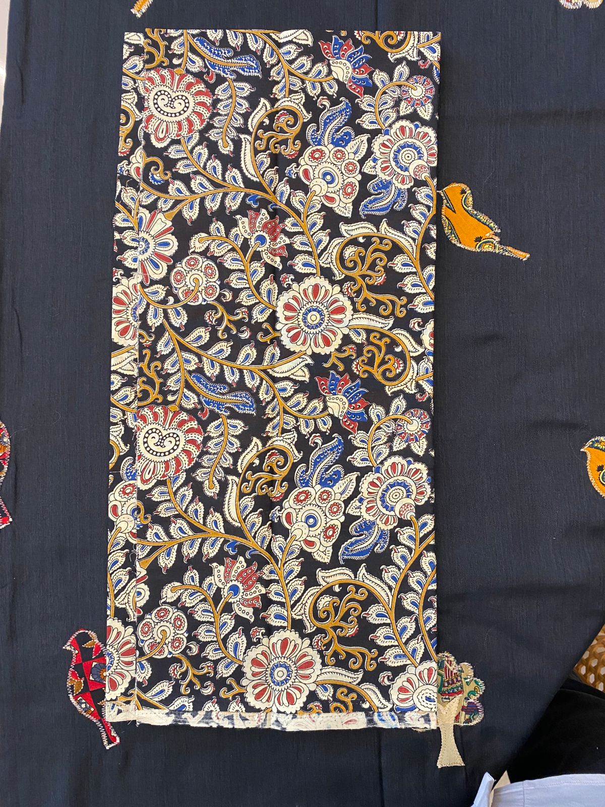 Applique Work Saree