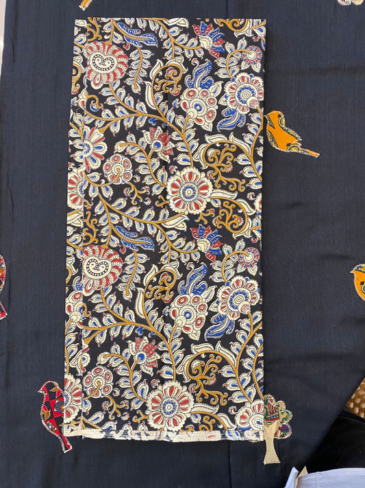 Applique Work Saree