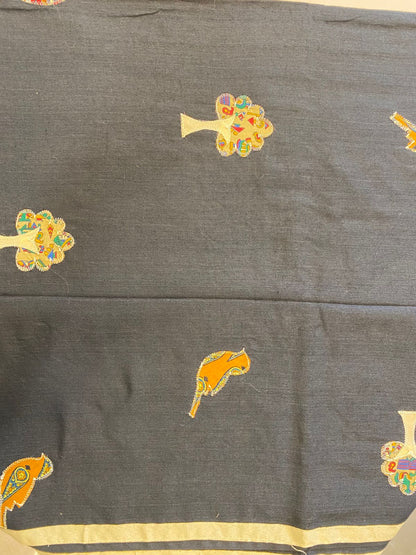Applique Work Saree