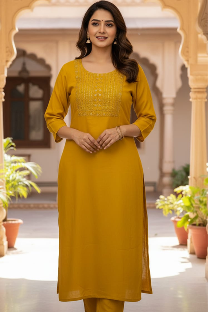 Semi-Cotton one pcs Kurti