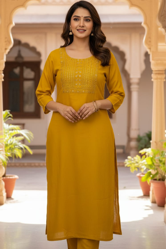 Semi-Cotton one pcs Kurti
